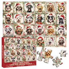 Christmas Puppy Jigsaw Puzzles 1000 Pieces