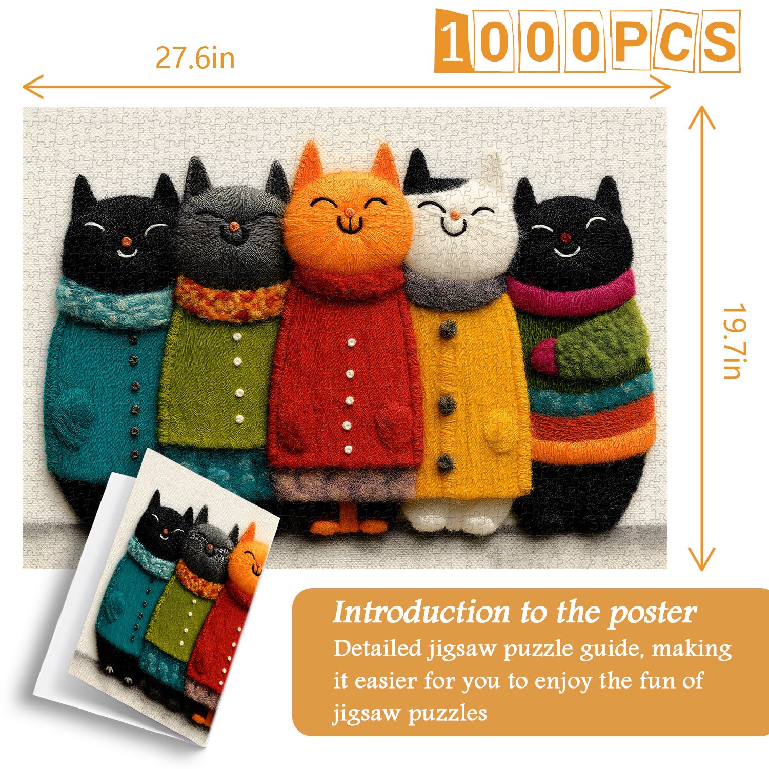 Cozy Cat Jigsaw Puzzle 1000 Pieces