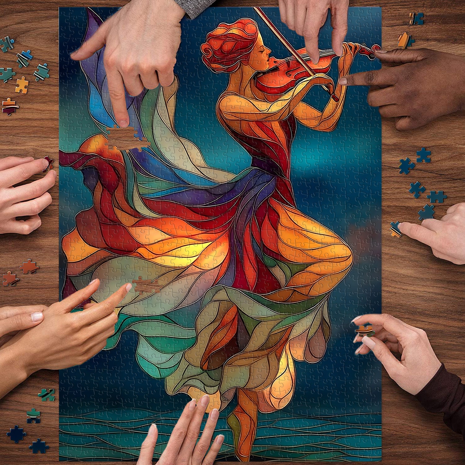 Violin Goddess Jigsaw Puzzle 1000 Pieces