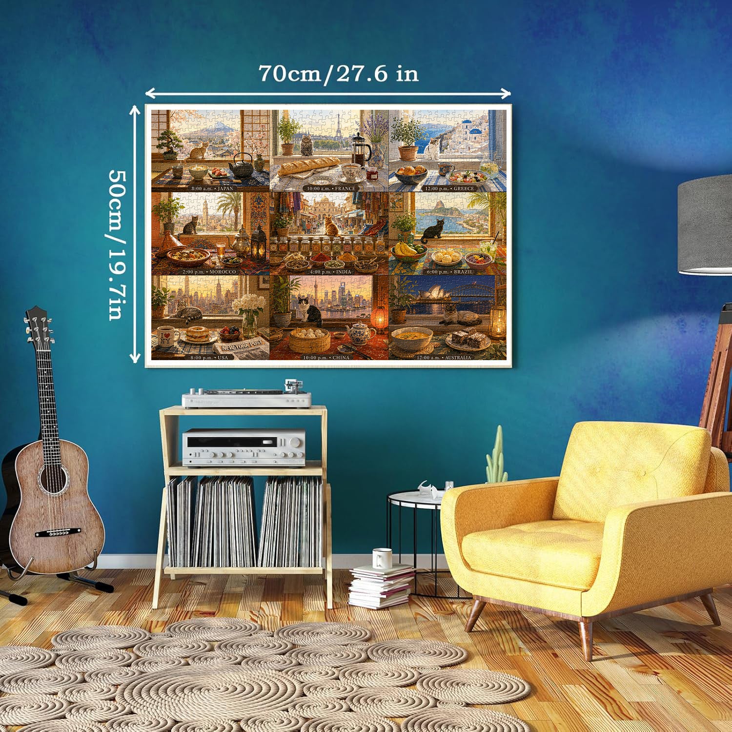 World Window Cats Jigsaw Puzzle 1000 Pieces