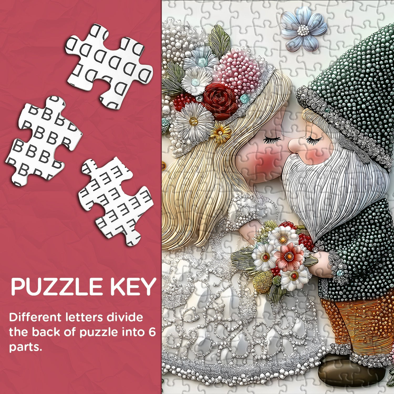 Verliebte Zwerge Puzzle 1000 Teile