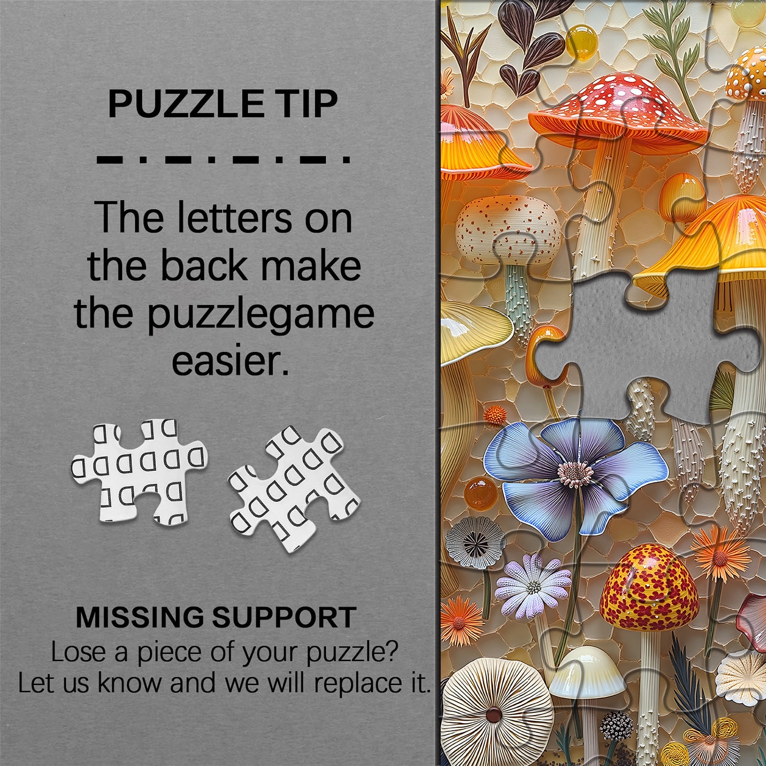 Bunte Pilze Puzzle 1000 Teile
