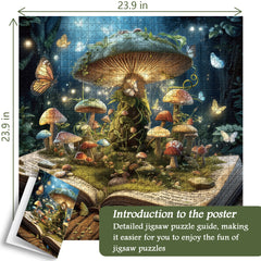 Fantasy-Pilzbuch-Puzzle 1000 Teile