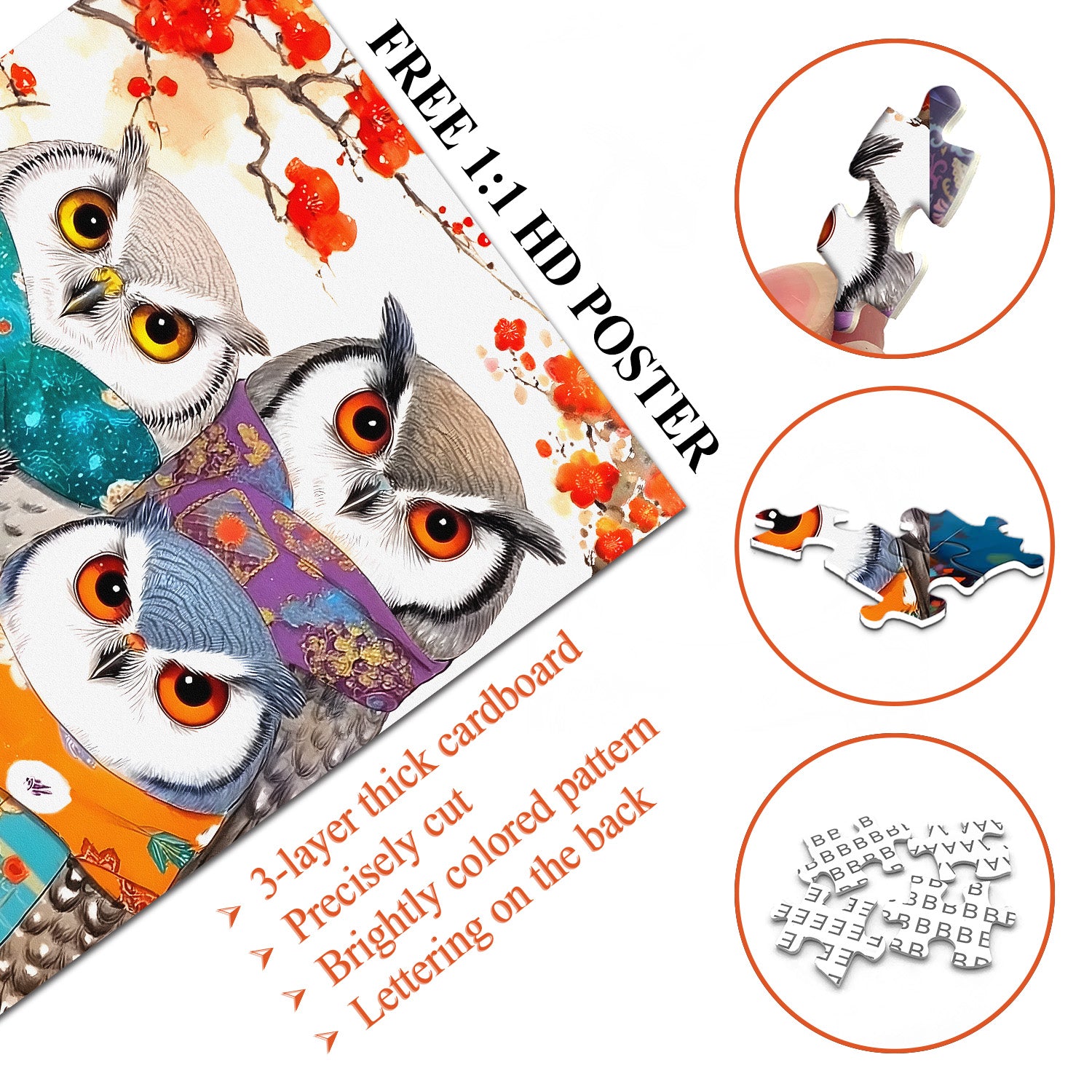 Cozy Owls Puzzle 1000 Teile