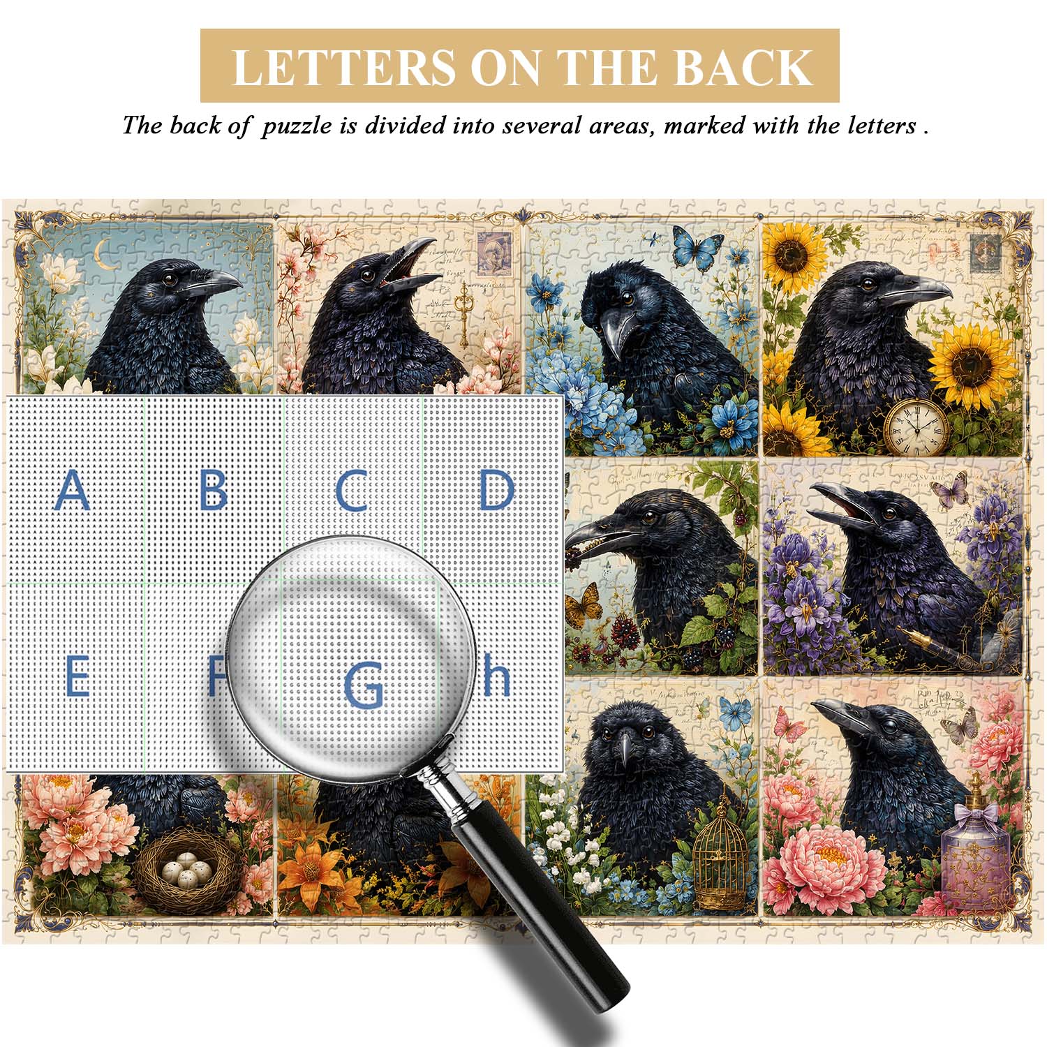 Garden Raven Art Jigsaw Puzzle 1000 Pieces