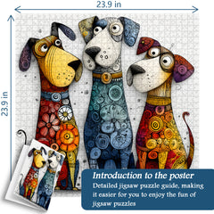 Lebendiges Pup Squad-Puzzle, 1000 Teile