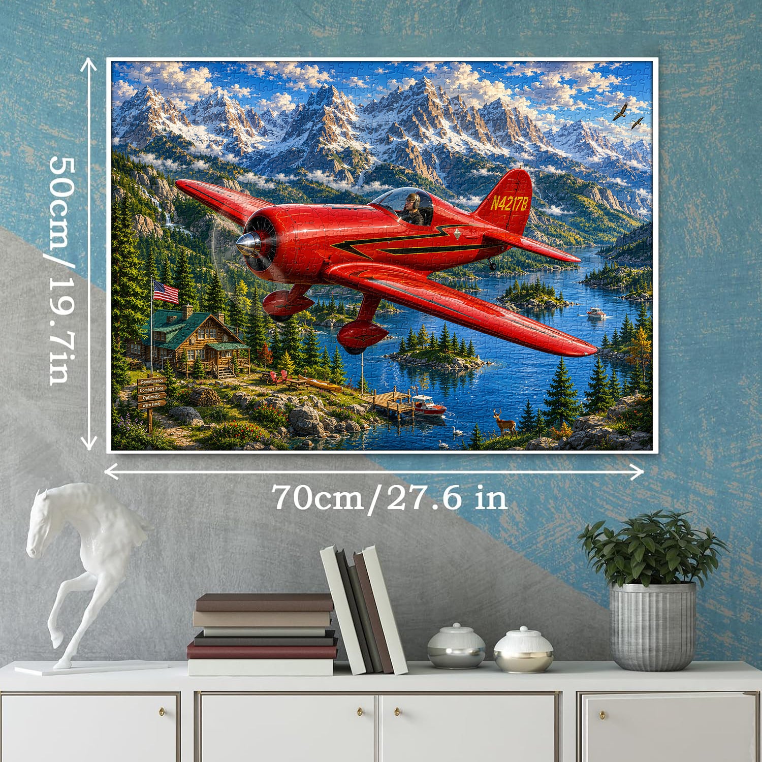 Mountain Sky Aviator Jigsaw Puzzle 1000 Pieces