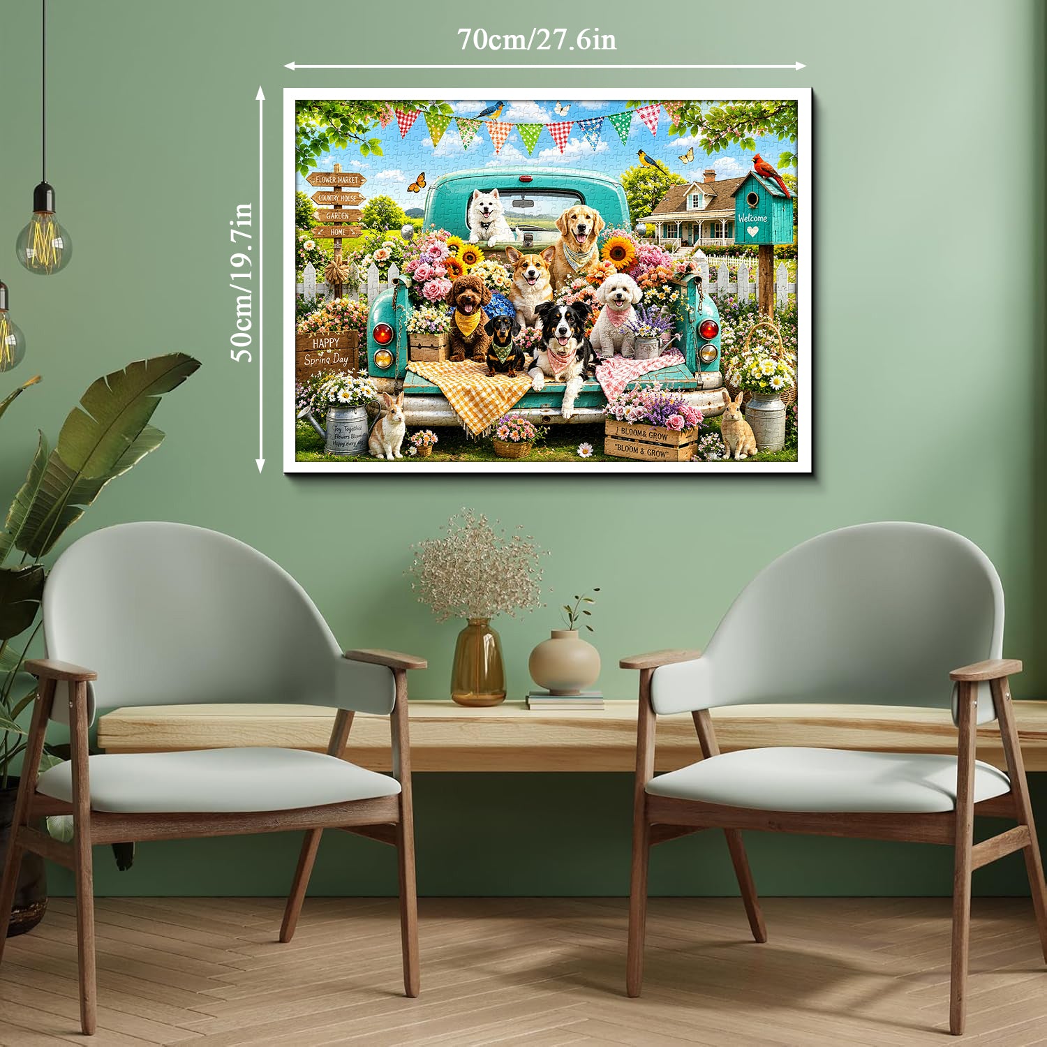 Truck Full Puppies Puzzle 1000 Teile