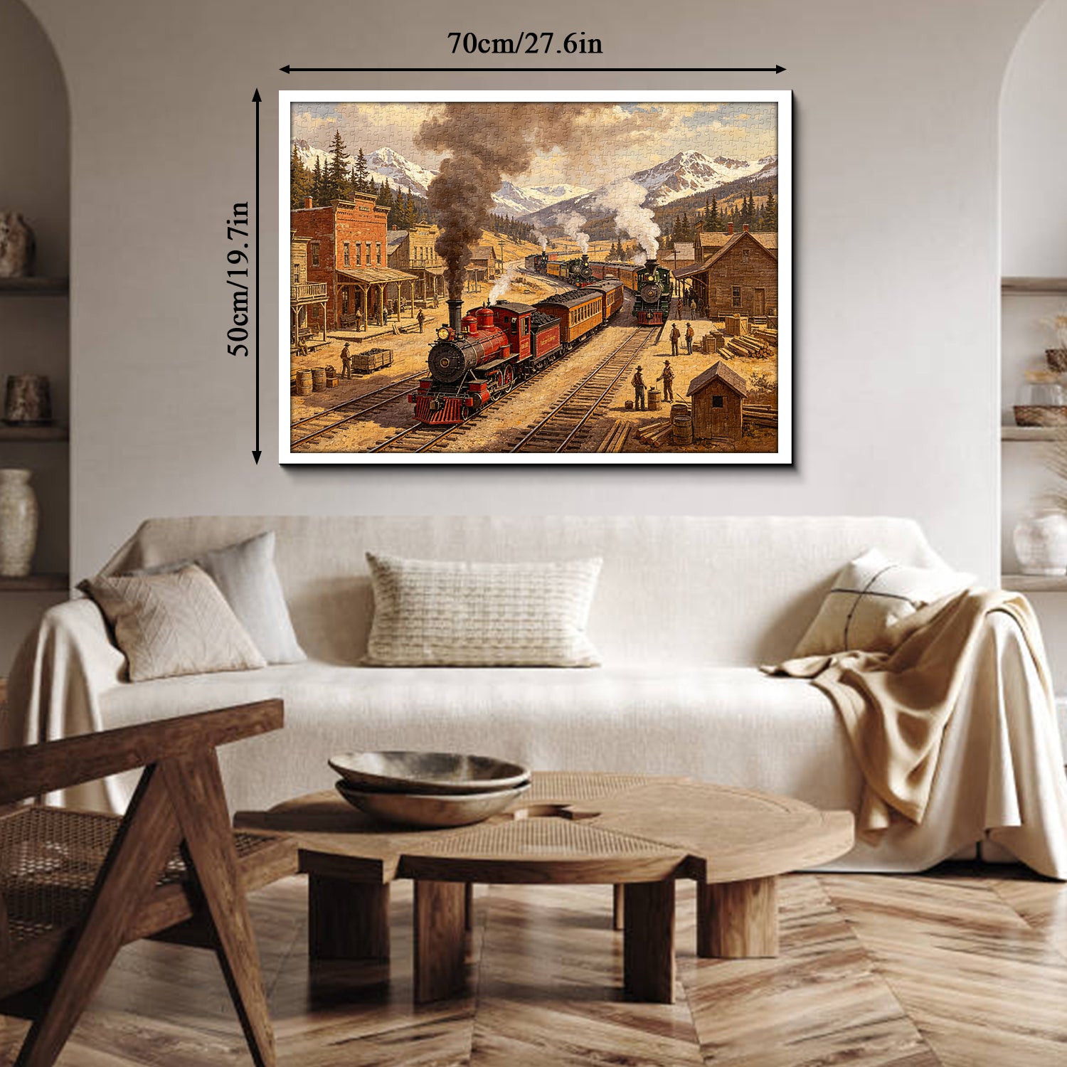 Züge des Goldrauschs Puzzle 1000 Teile