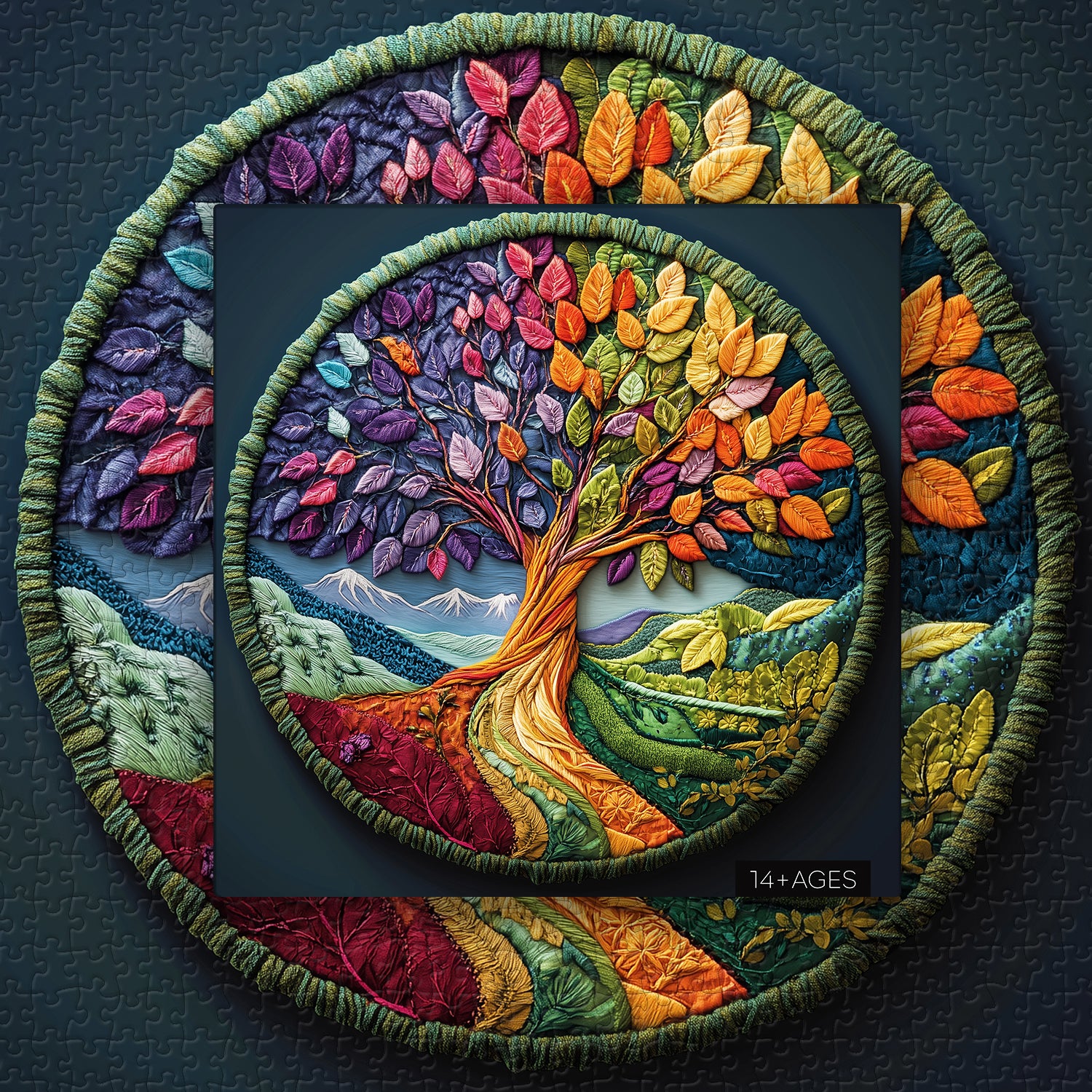 Quilted Life Tree Jigsaw Puzzle 1000 Pieces