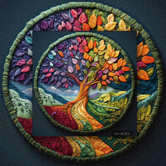 Quilted Life Tree Jigsaw Puzzle 1000 Pieces