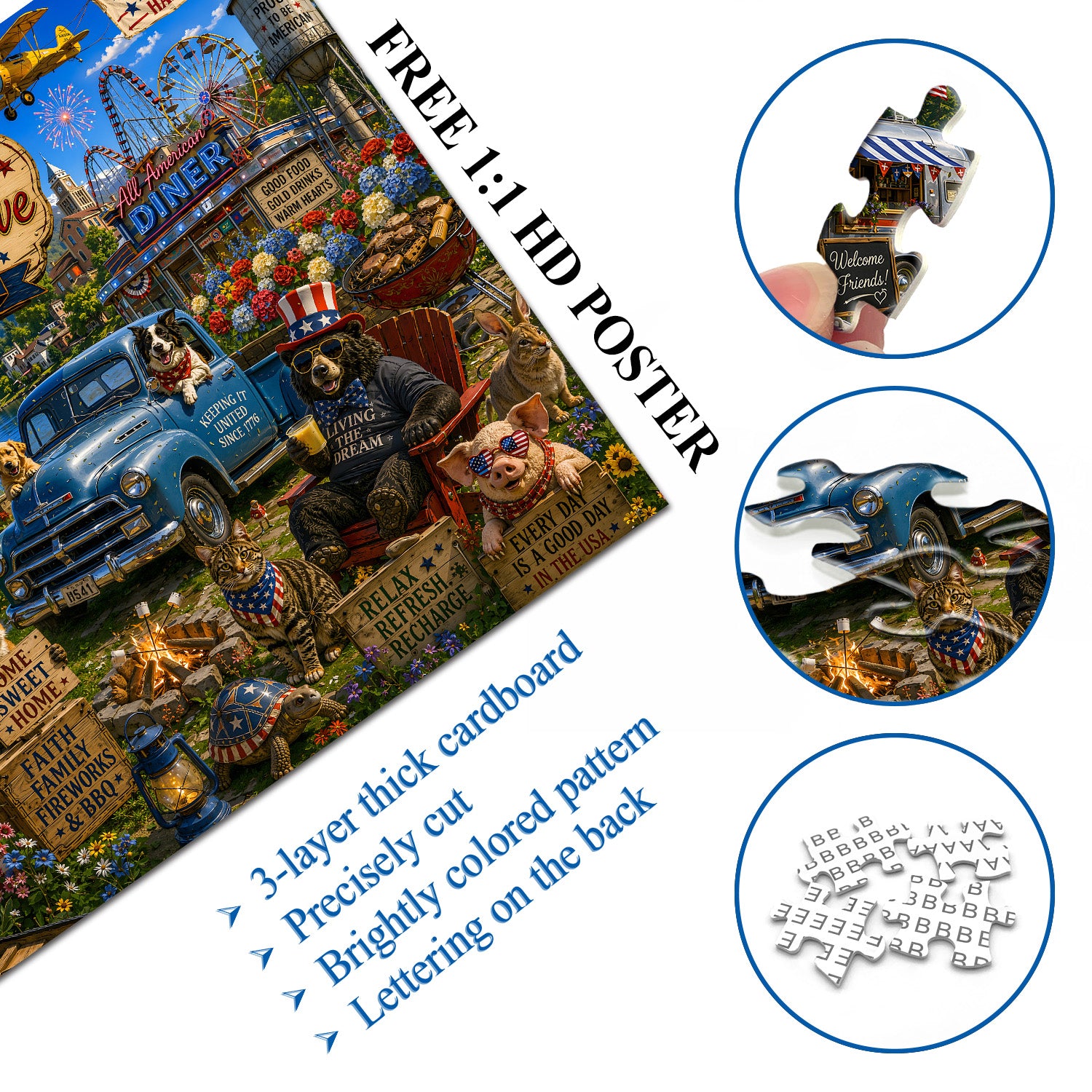 Land der kostenlosen Puzzle 1000 Teile