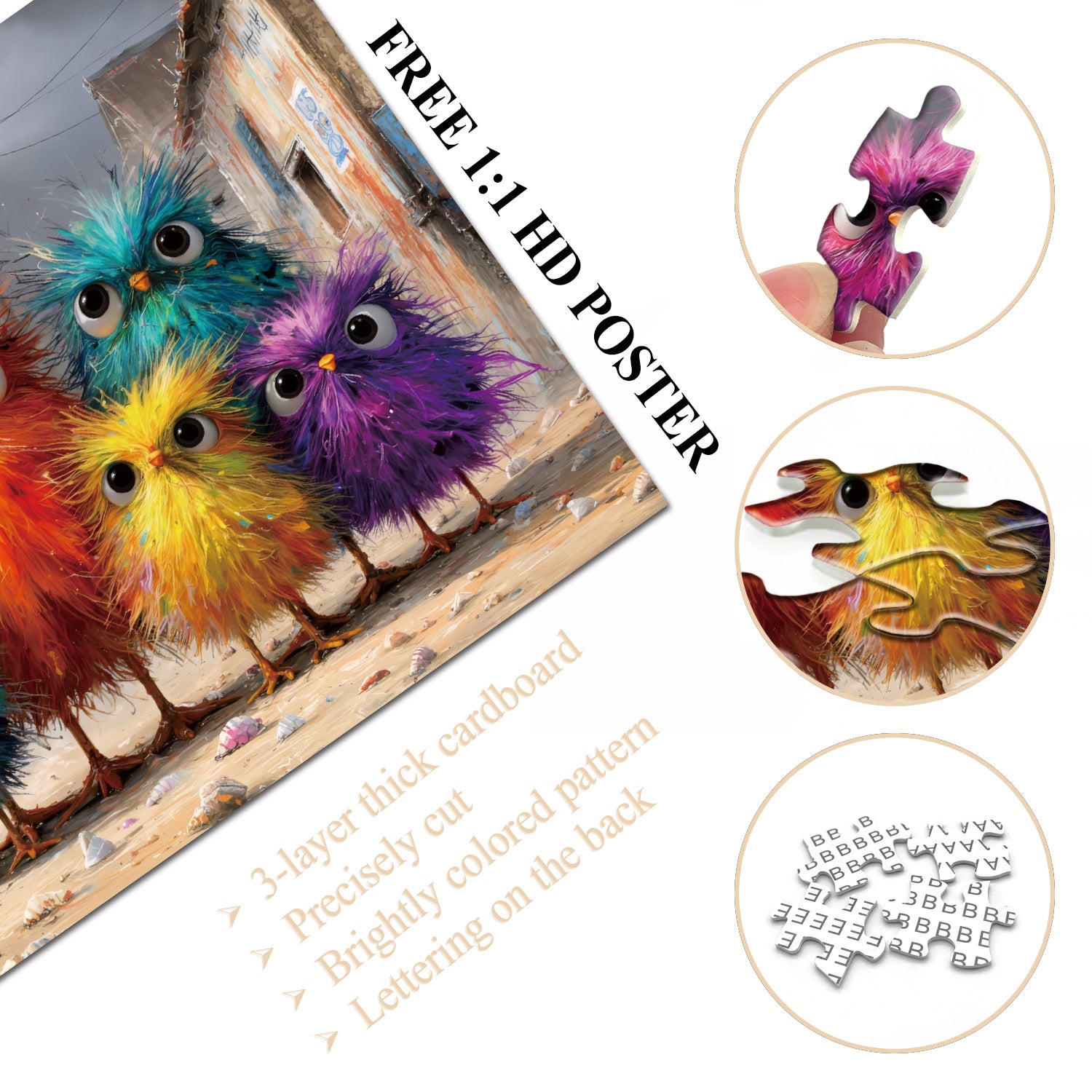 Fluffy Coast Puzzle 1000 Teile