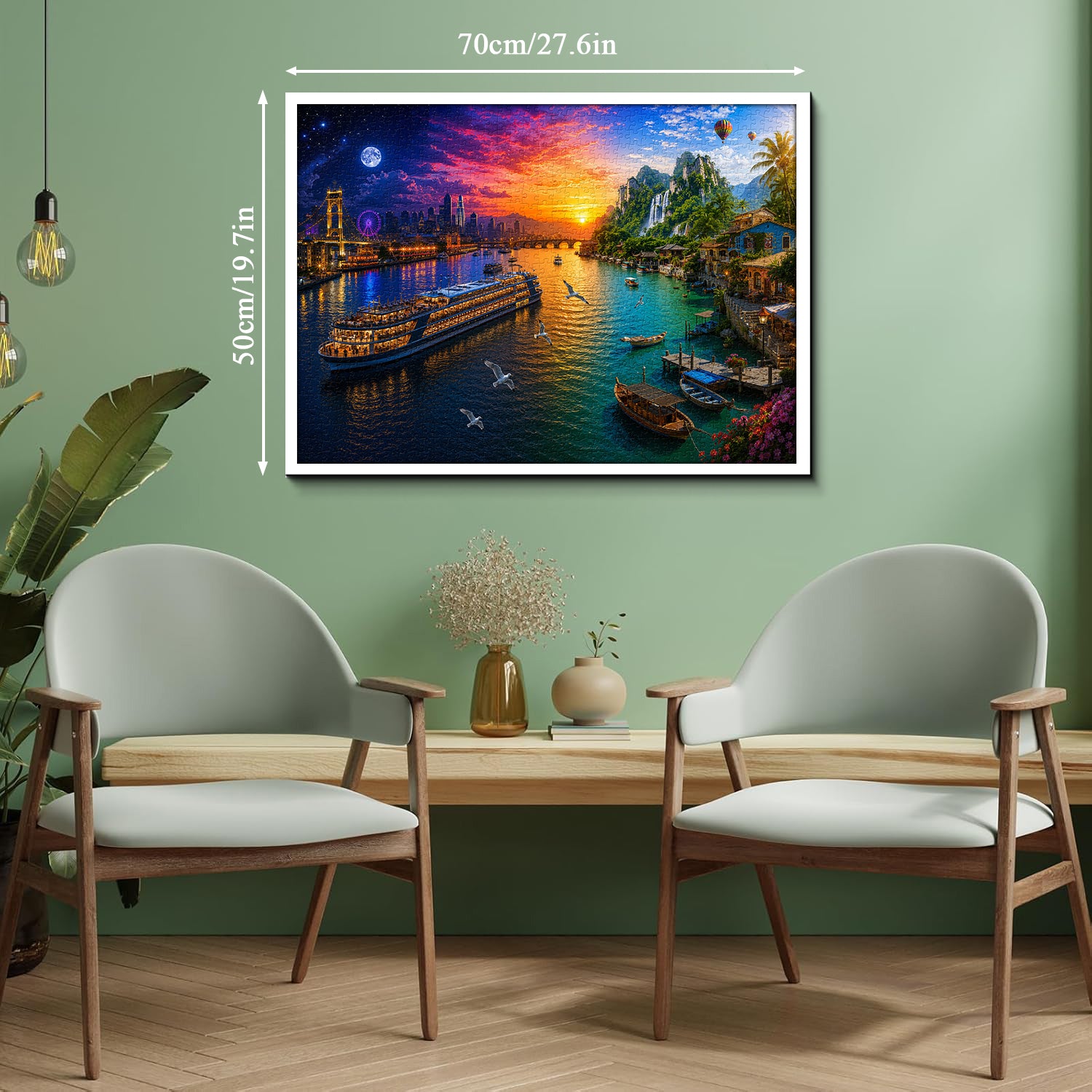 River City Sunset Puzzle 1000 Teile