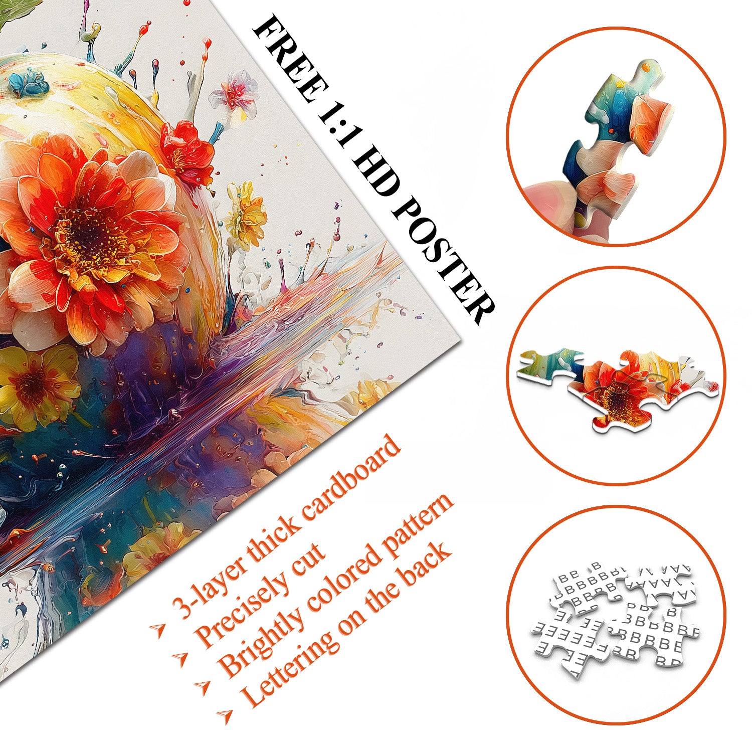 Blooming Color Apple Jigsaw Puzzle 1000 Pieces