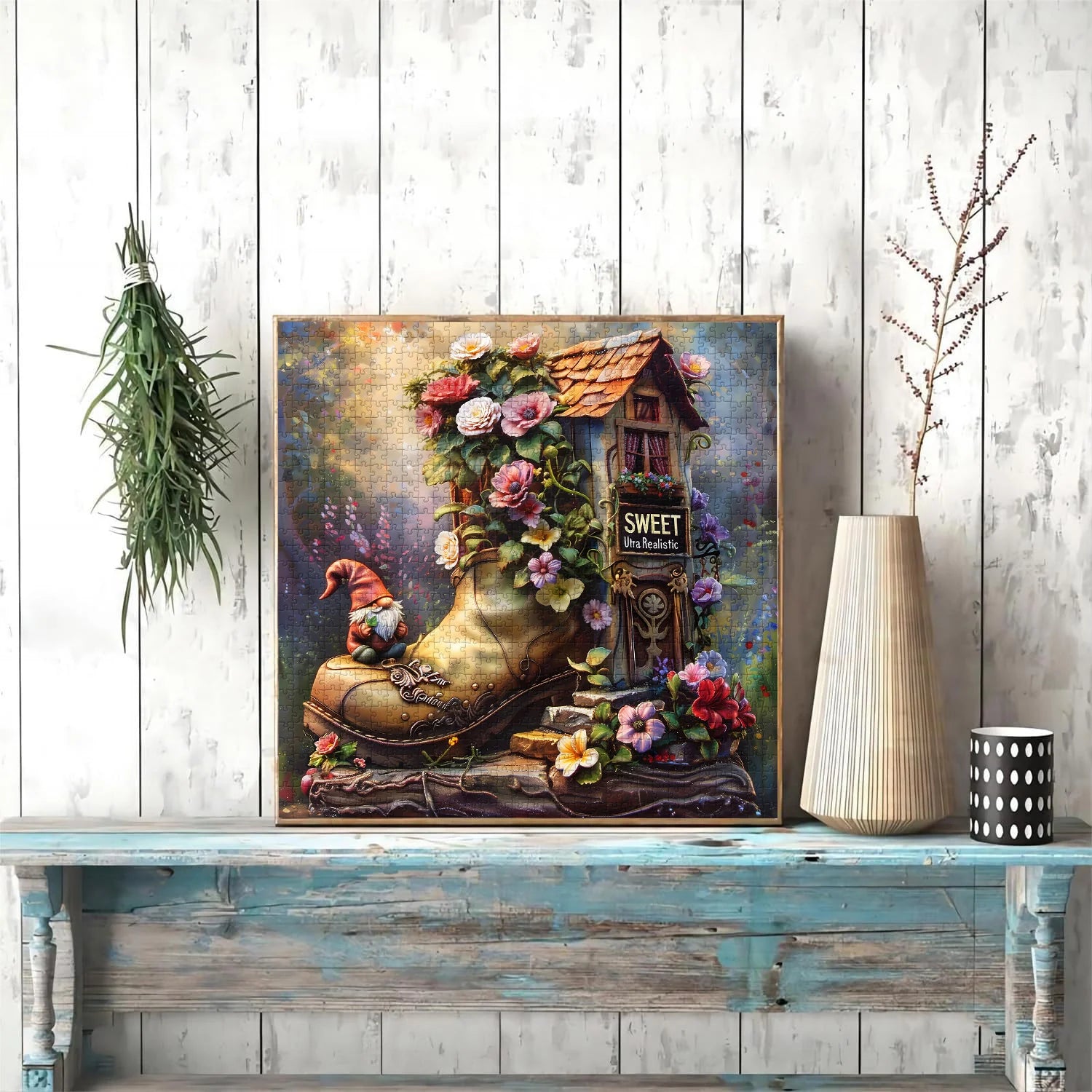 Gnomes Boot Home Puzzle 1000 Stücke