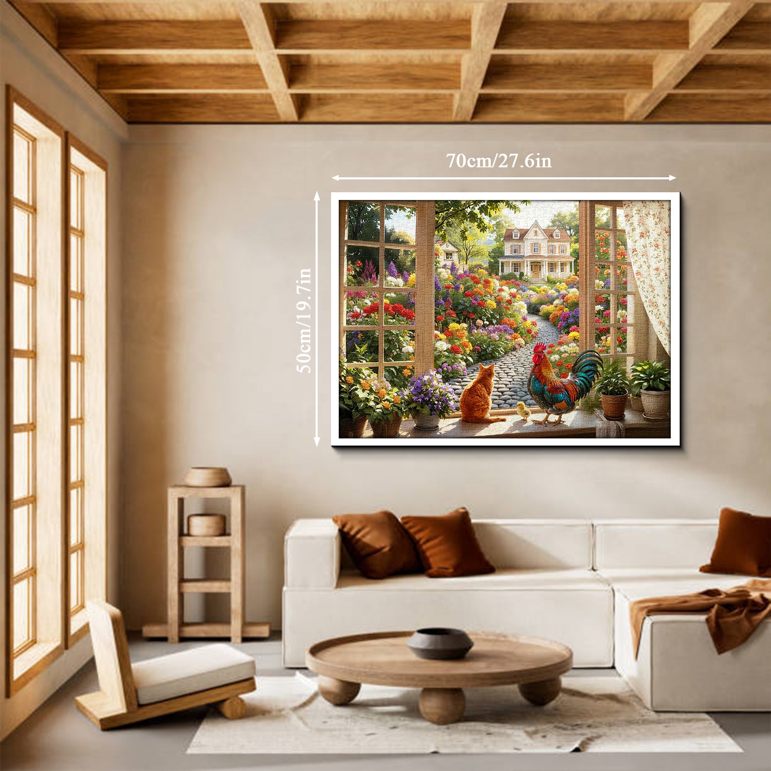 Landschaftsfenster-Szenen-Puzzle, 1000 Teile