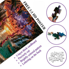 Sonnenuntergangsschaukel-Puzzle 1000 Teile