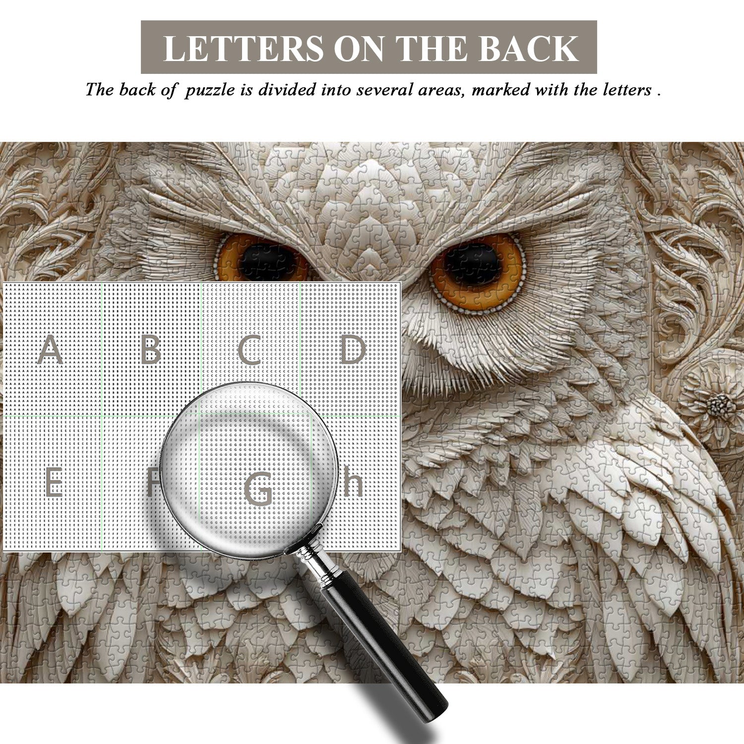 Geschnitztes Eulen-Puzzle 1000 Teile