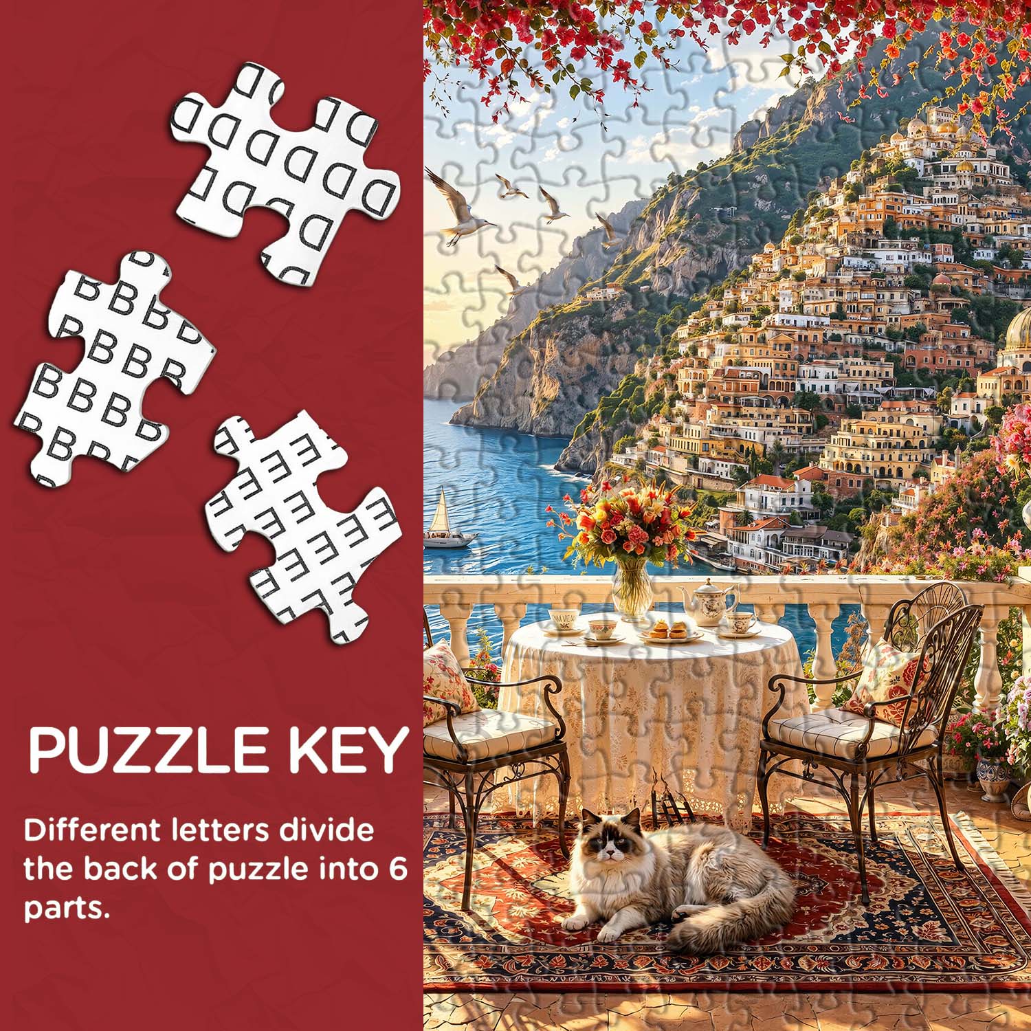 Golden Ocean Veranda Jigsaw Puzzle 1000 Pieces