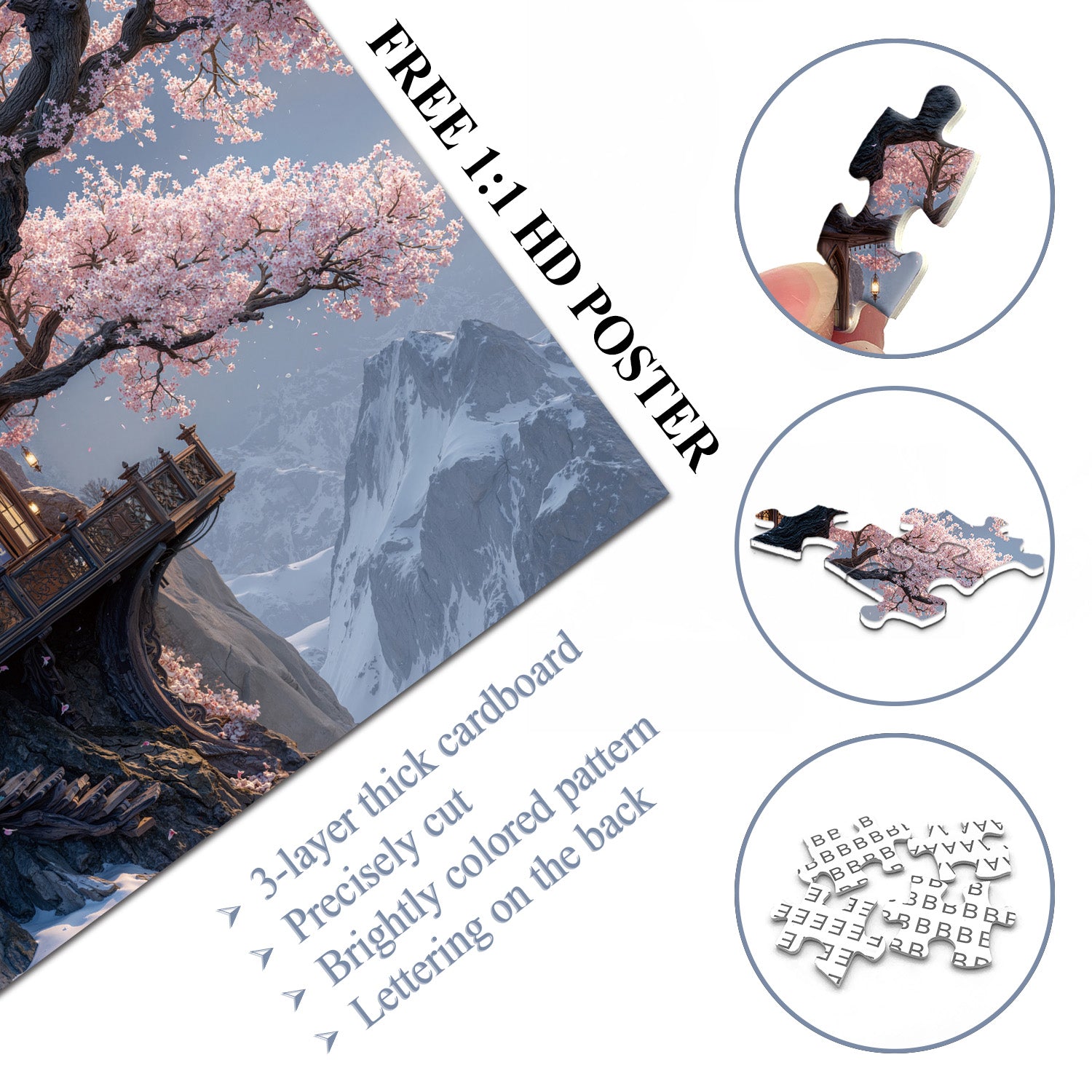 Sakura Cliff Puzzle 1000 Teile