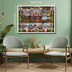 Weihnachtsfreude Collage Puzzle 1000 Stücke