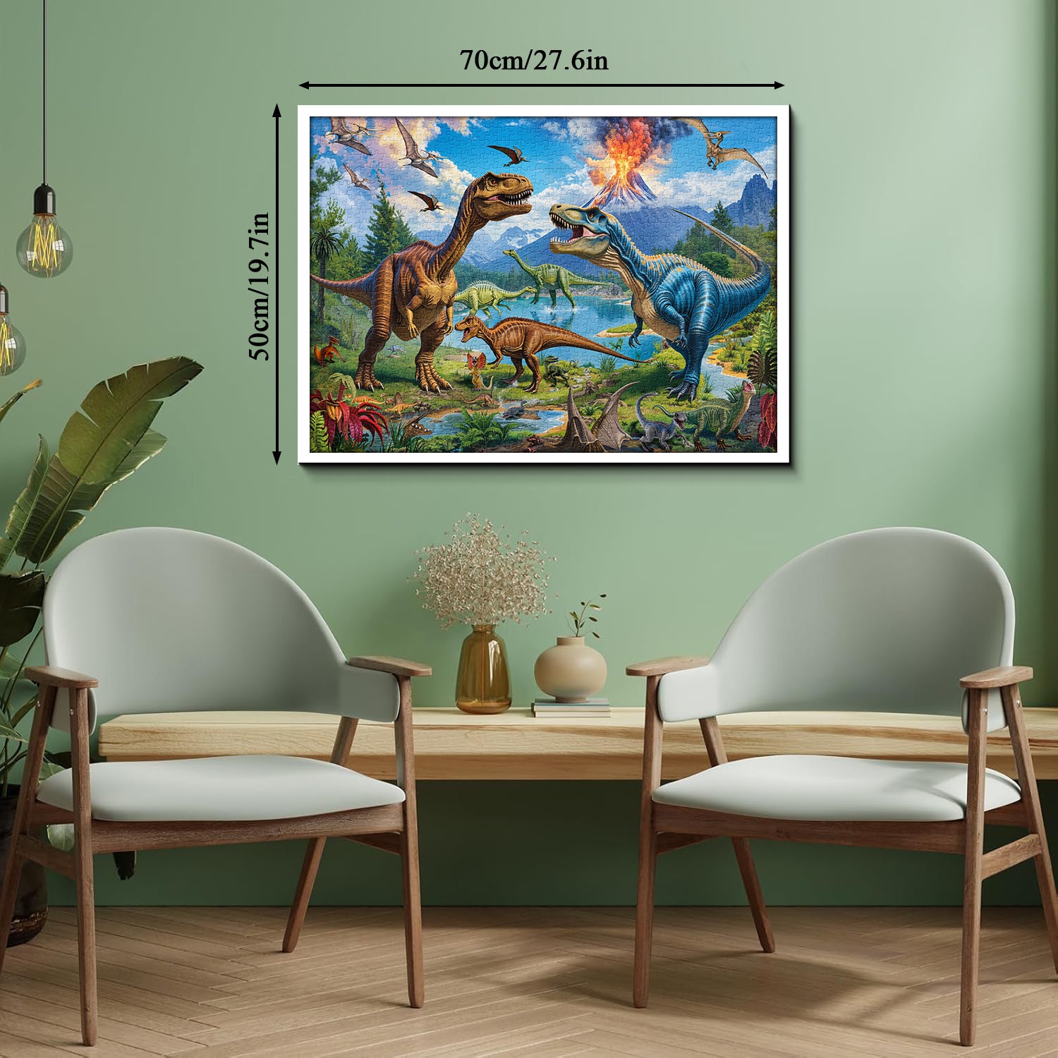 Brüllender Vulkan Puzzle 1000 Teile