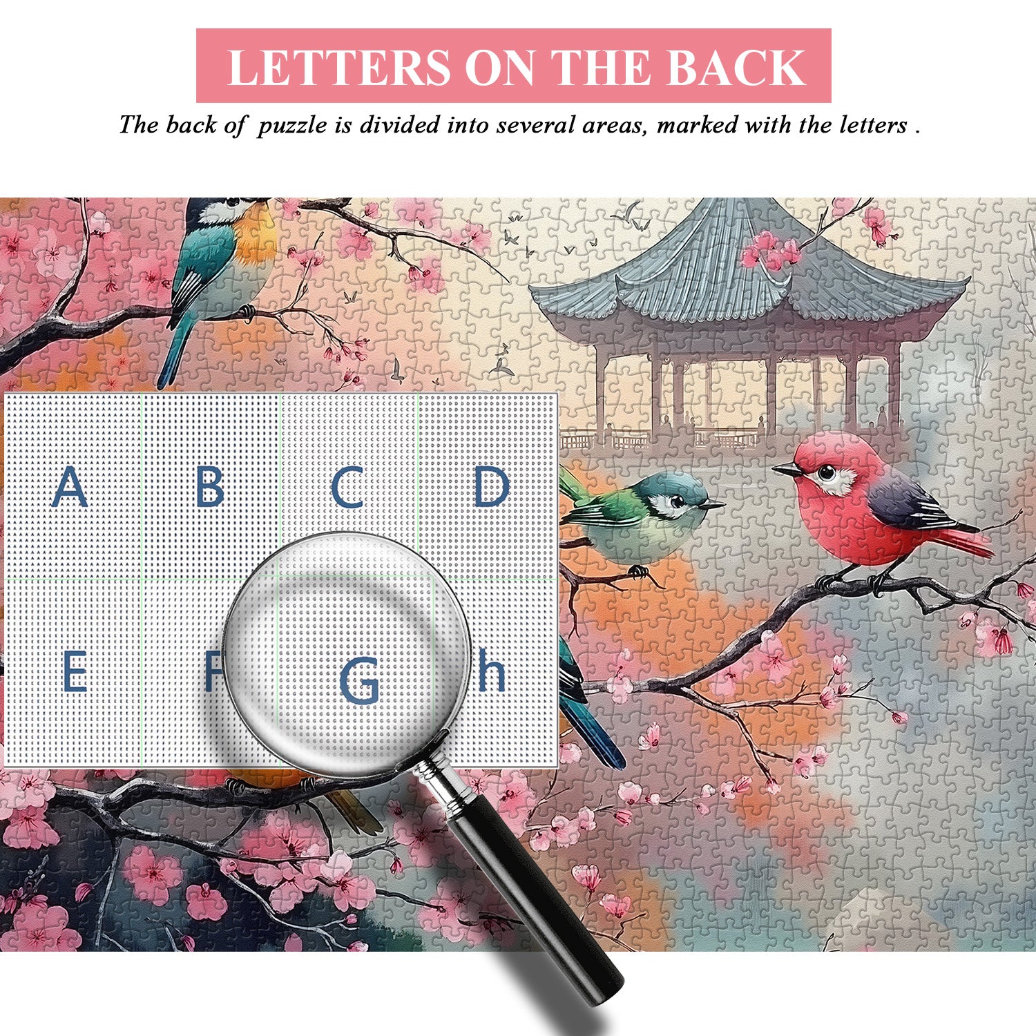 Cherry Blossom Birds Jigsaw Puzzle 1000 Pieces