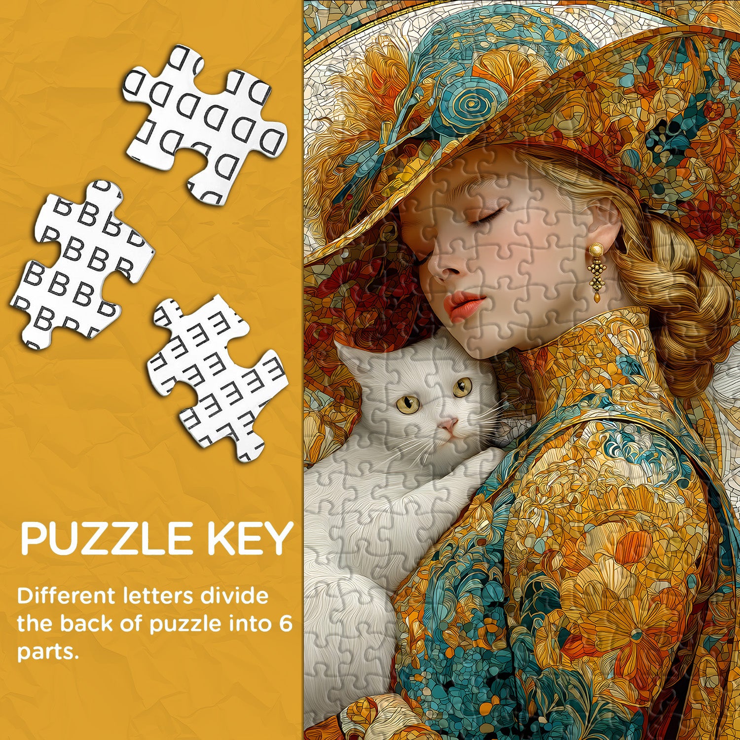 Puzzle mit floraler Eleganz, 1000 Teile