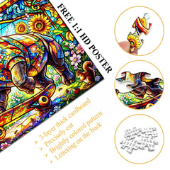 Sunflower Rhino Glide Jigsaw Puzzle 1000 Pieces