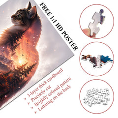 Cat Mountain Scenery Puzzle 1000 Teile