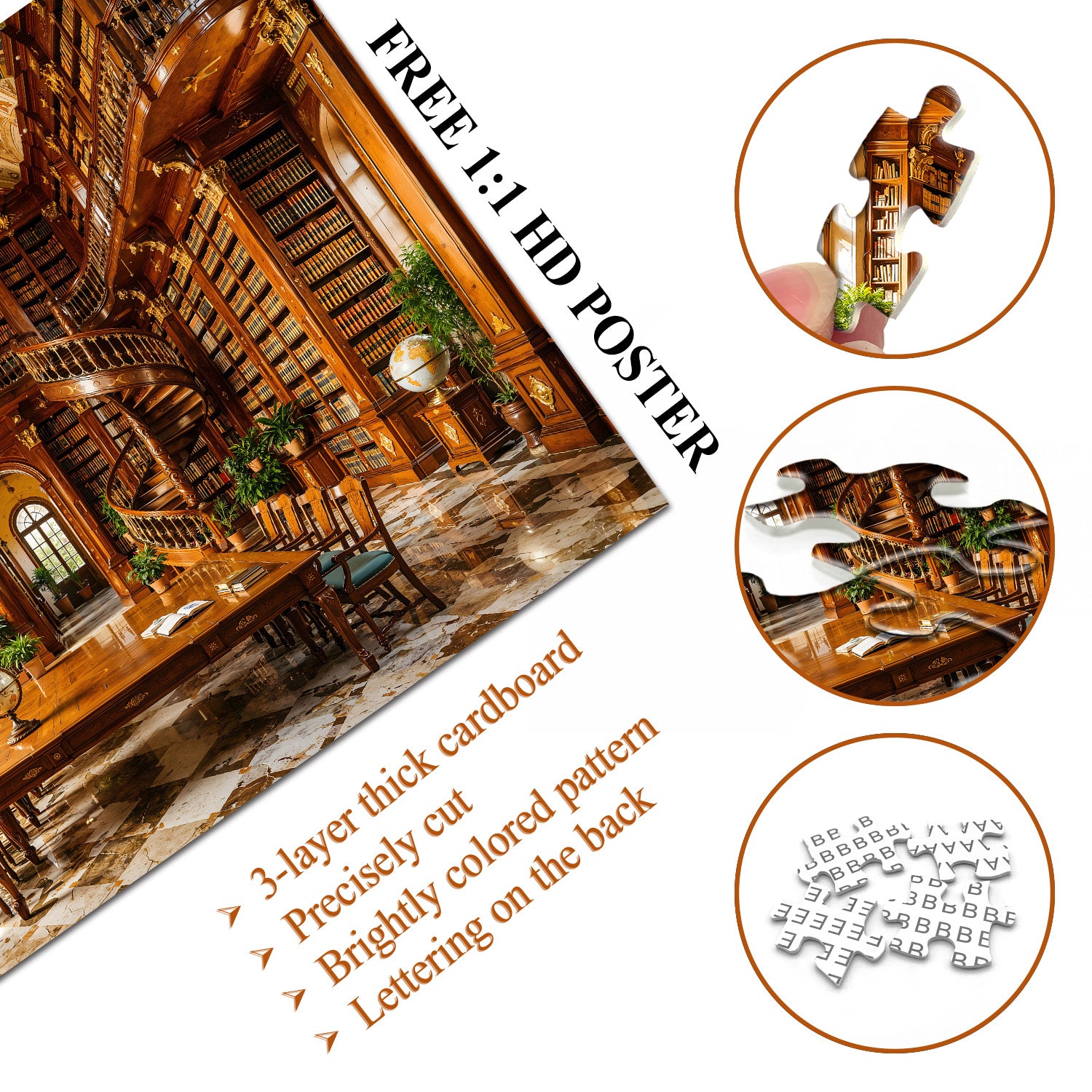 Retro Reading Room Jigsaw Puzzle 1000 Pieces