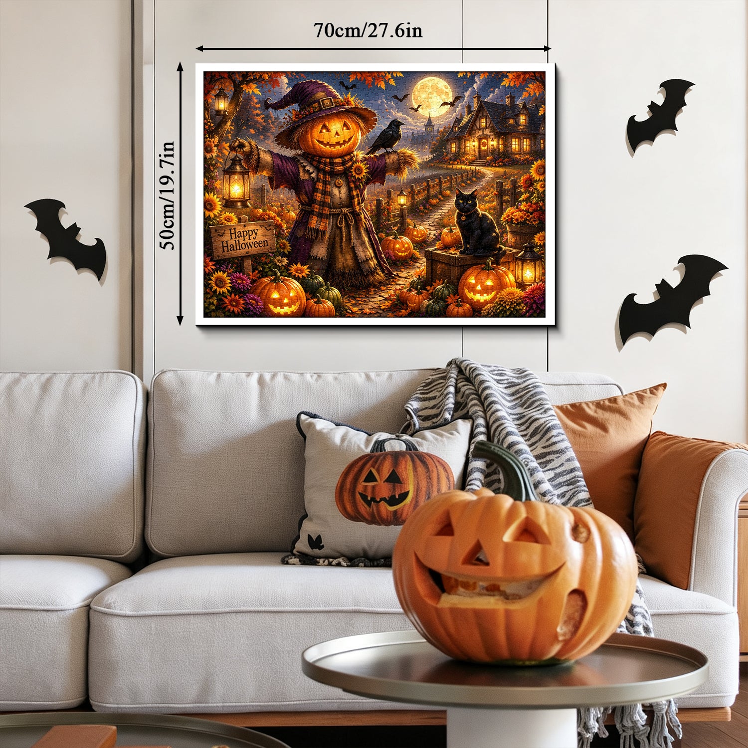 Glowing Moon Pumpkin Jigsaw Puzzle 1000 Pieces