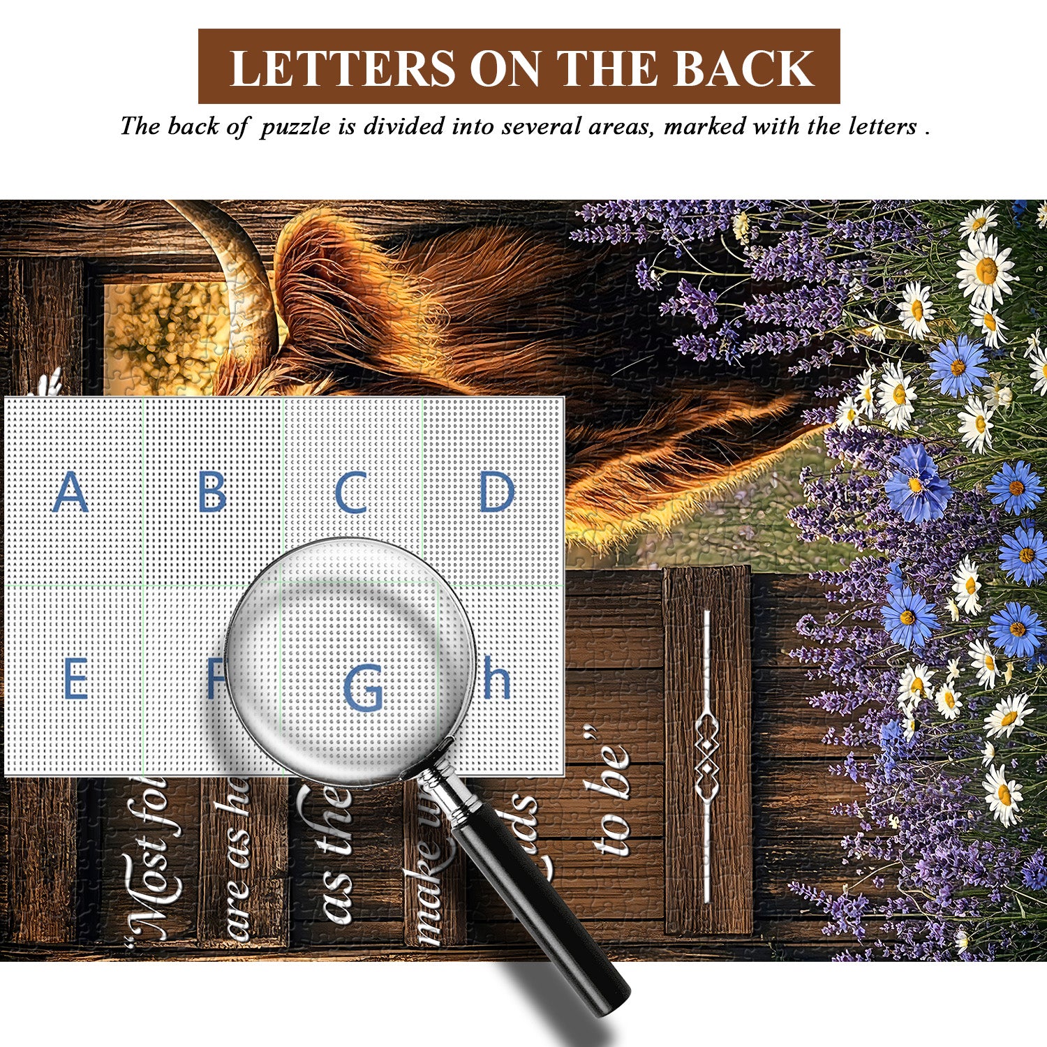 Highland Cow Joy Jigsaw Puzzle 1000 Pieces