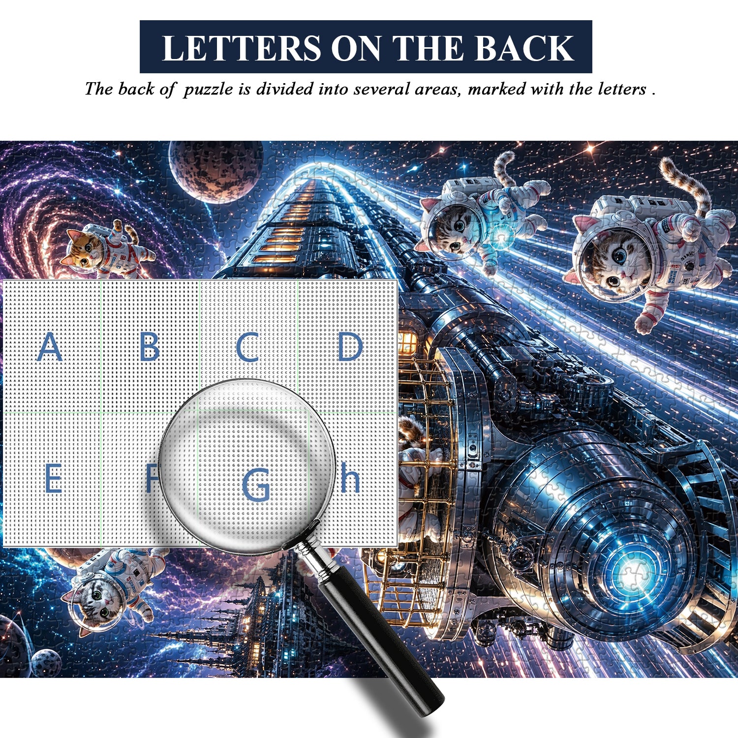 Kosmische Katze Puzzle 1000 Teile