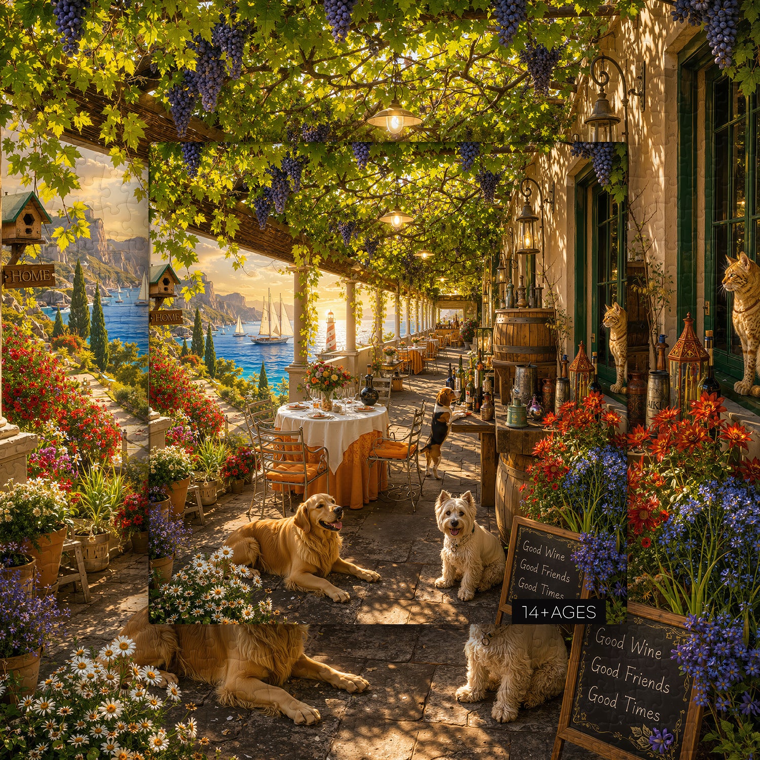 Sunset Vine Terrace Puzzle 1000 Teile