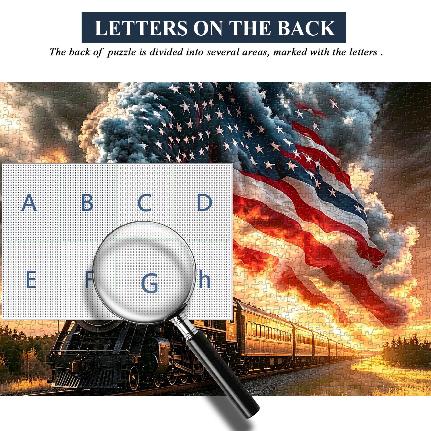 Western Sunset Train Puzzle 1000 Teile