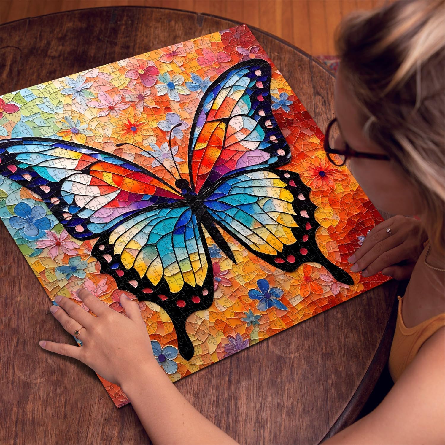 Mosaic Butterfly Jigsaw Puzzles 1000 Pieces