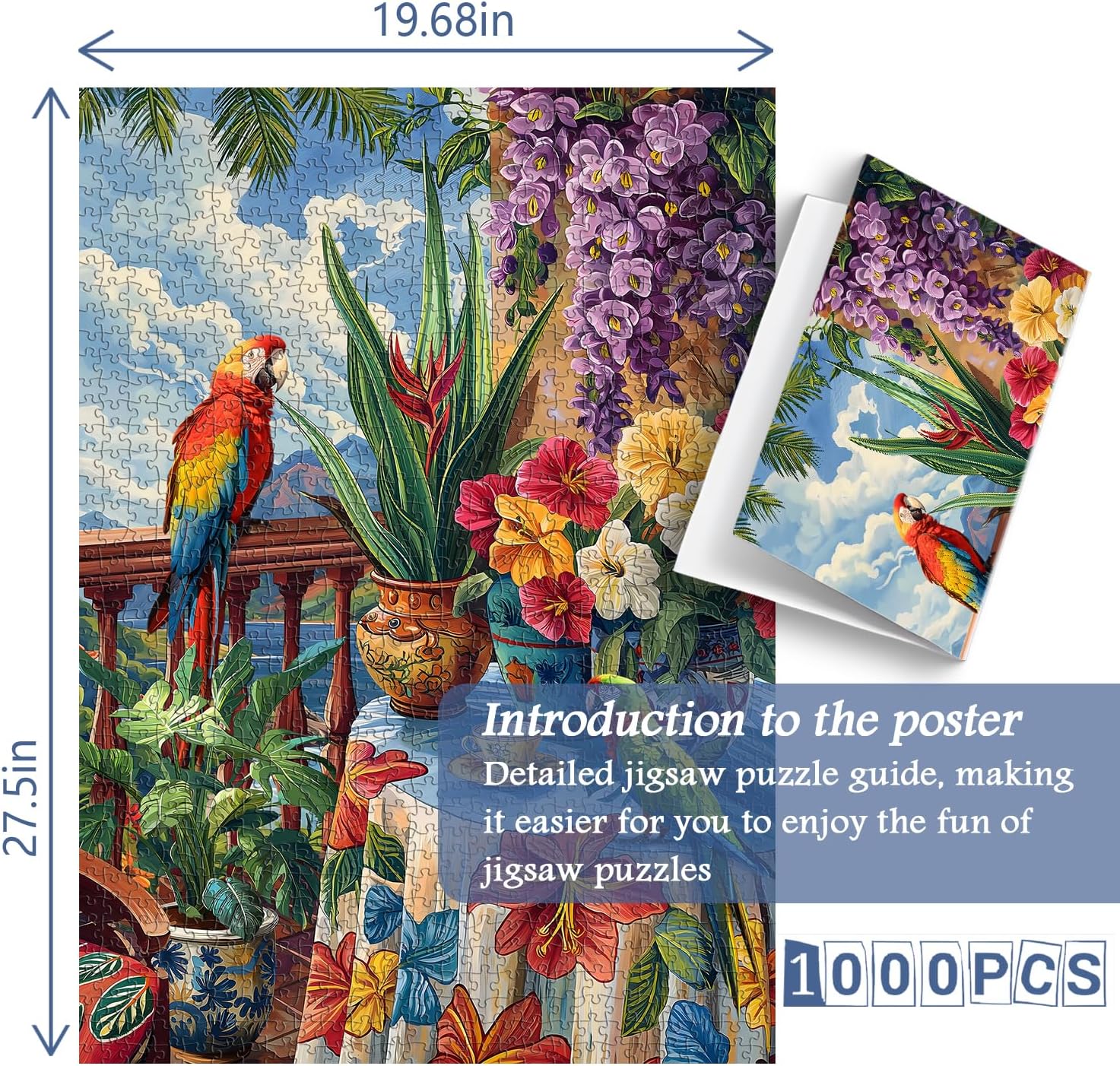 Parrot Garden Jigsaw Puzzles 1000 Pieces