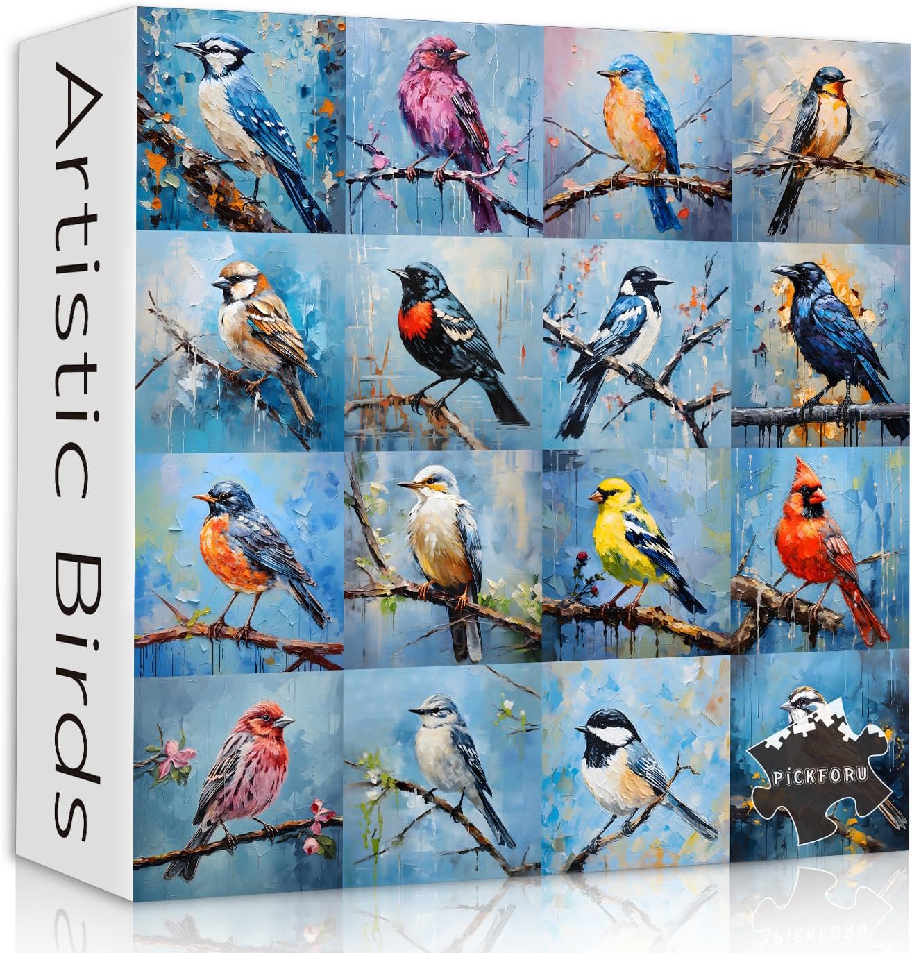 Colorful Birds Art Jigsaw Puzzle 1000 Pieces