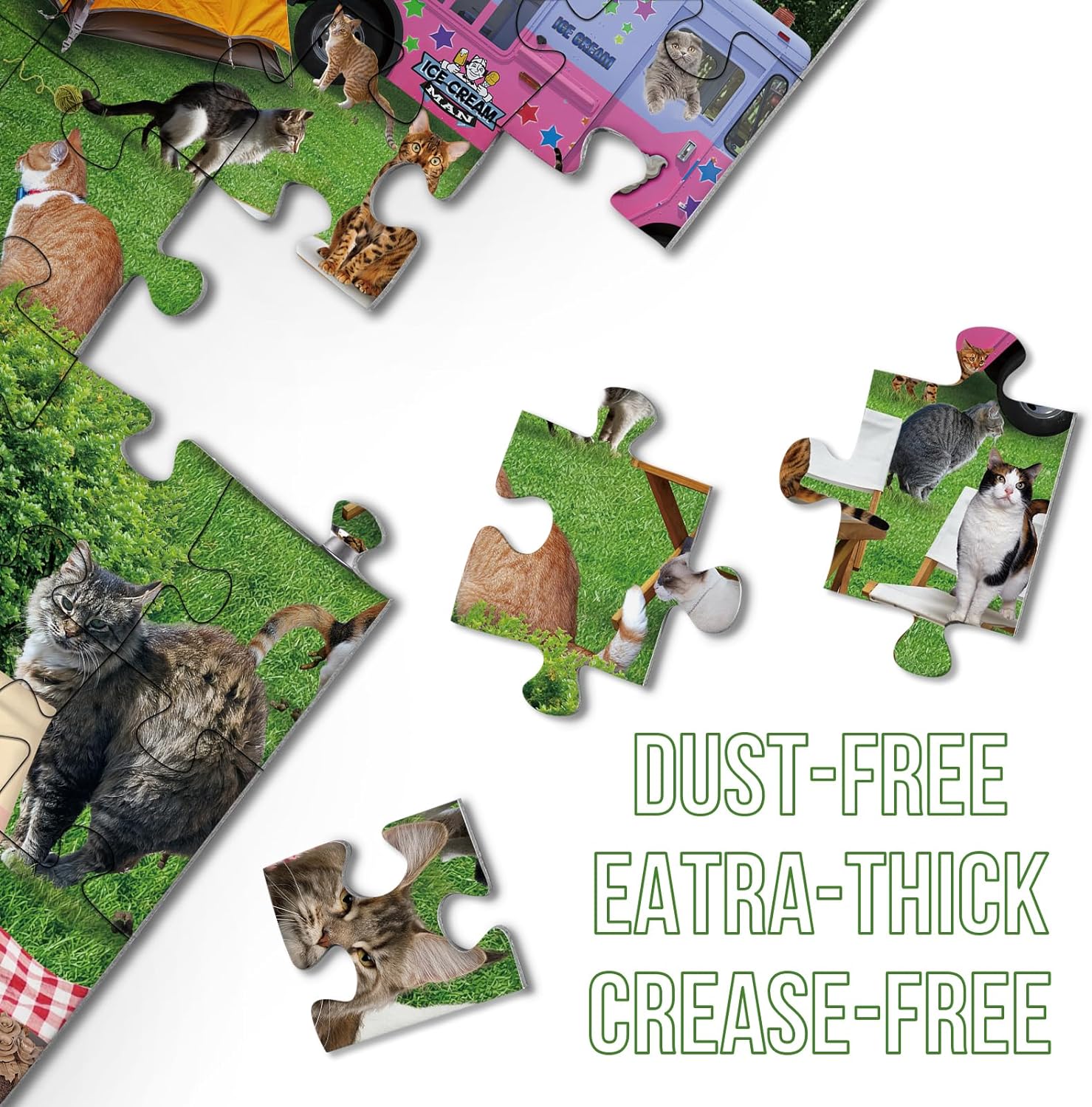 Funny Park Cat Jigsaw Puzzle 1000 Pieces