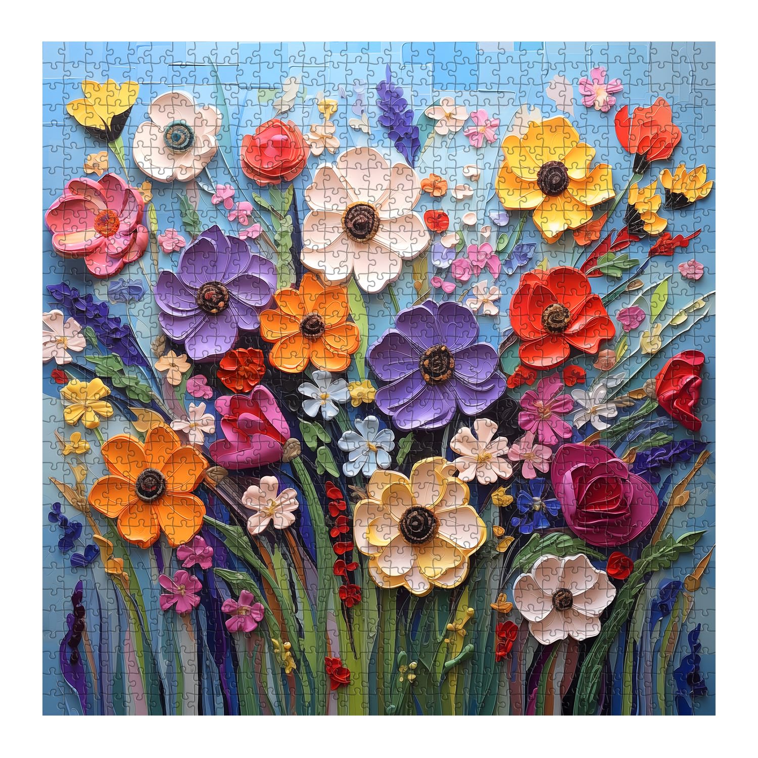 Colorful Flower Jigsaw Puzzle 1000 Pieces