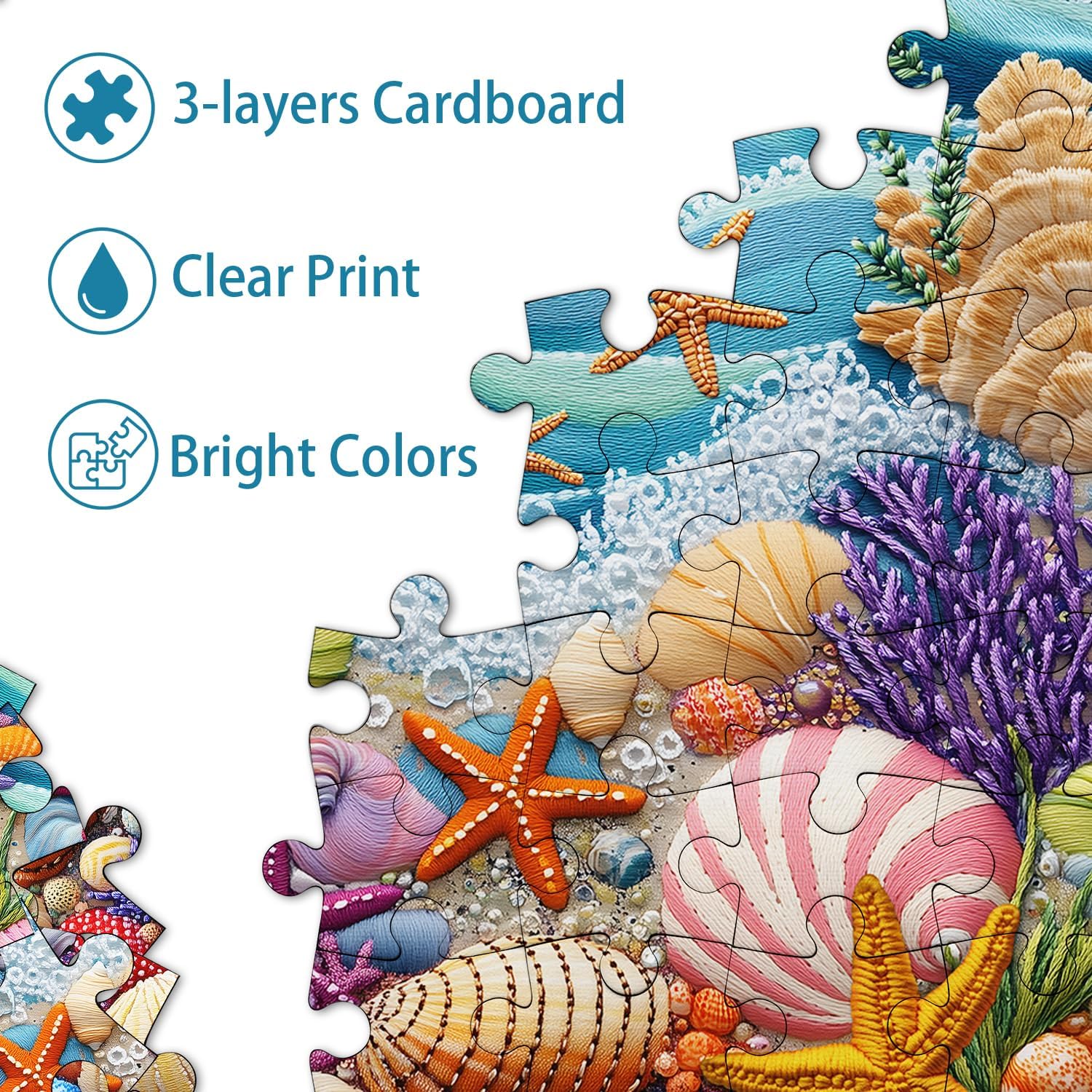 Shell Beach Puzzle 1000 Stücke