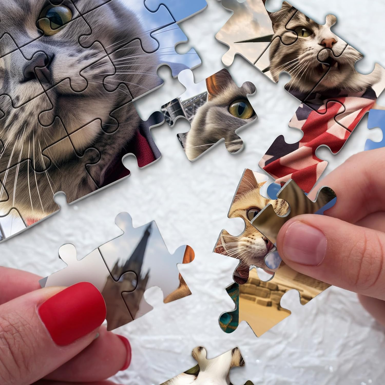 Selfie-Katzen-Tierpuzzle 1000 Teile