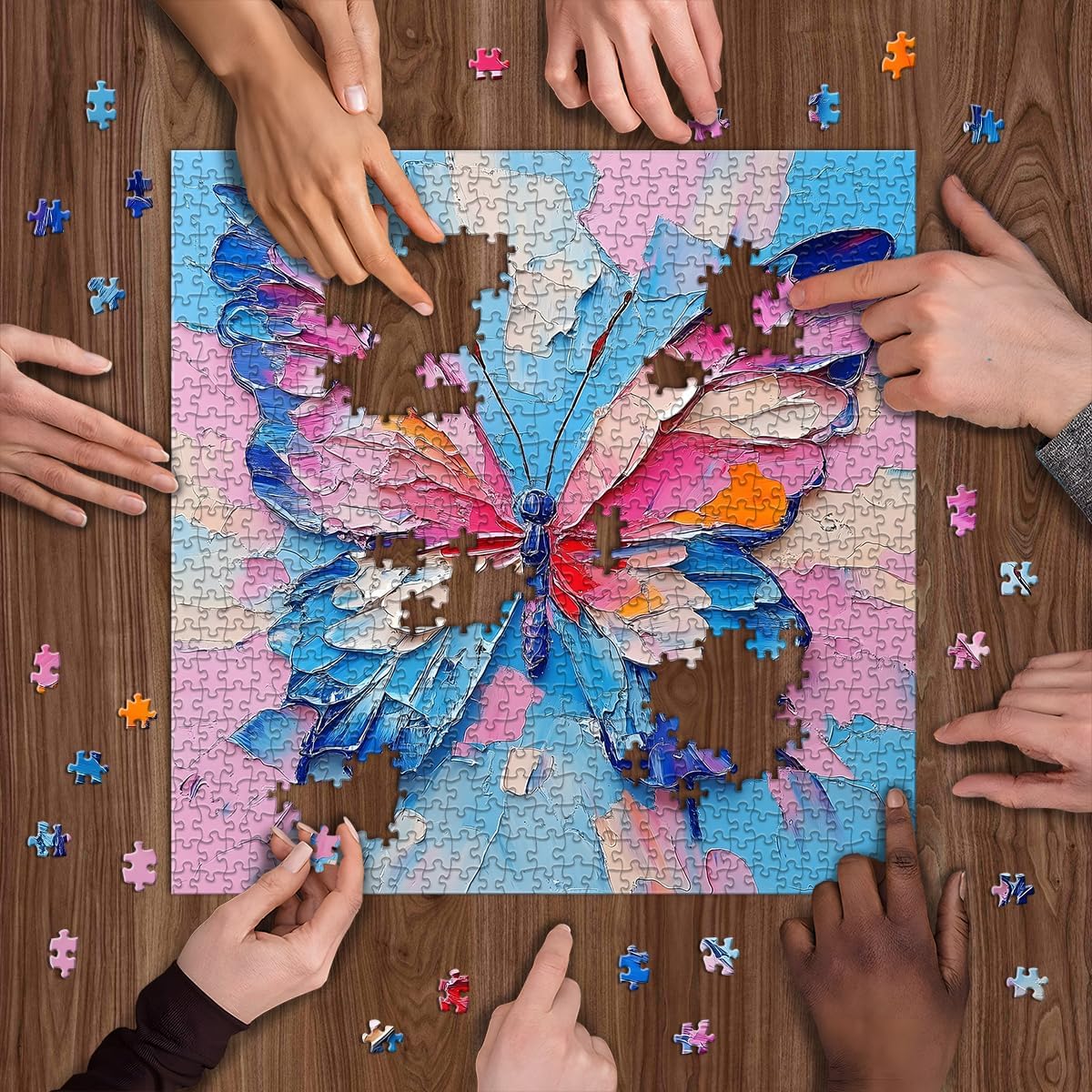 Colorful Winged Beauty Jigsaw Puzzle 1000 Pieces