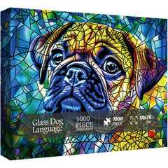 Glass Dog Language Jigsaw Puzzle 1000 Pieces