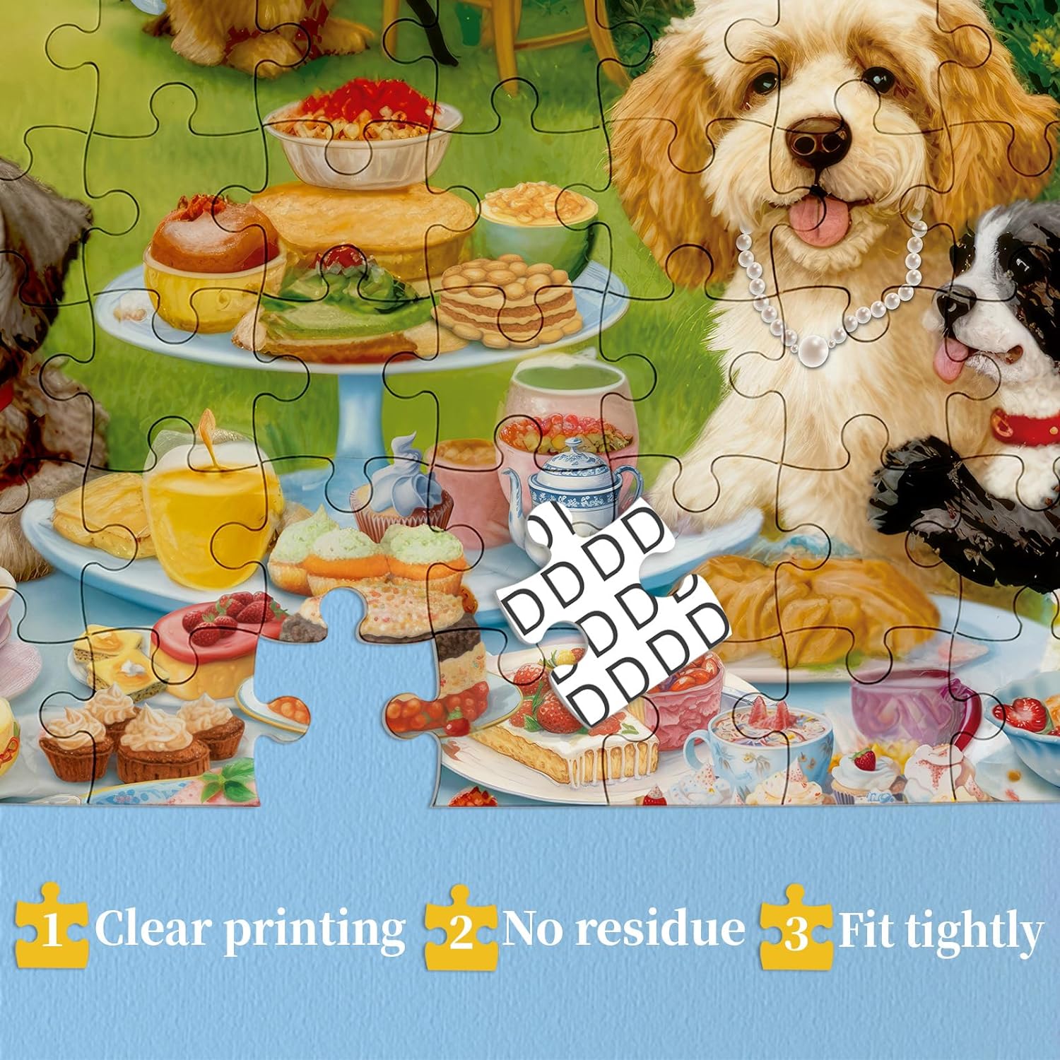 Picnic Puppies Jigsaw Puzzles 1000 Pieces