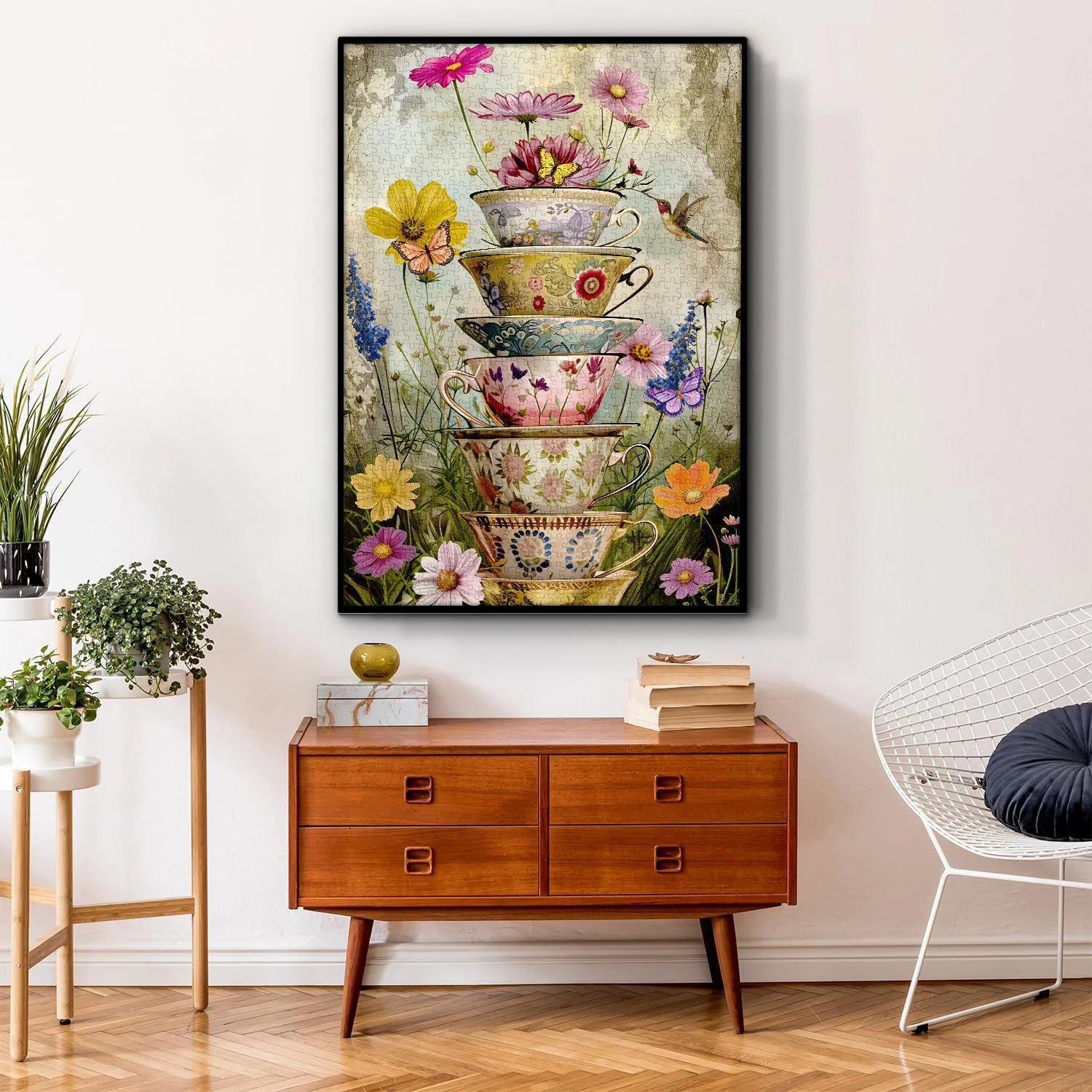 Garten in den Tassen Puzzles 1000 Stücke