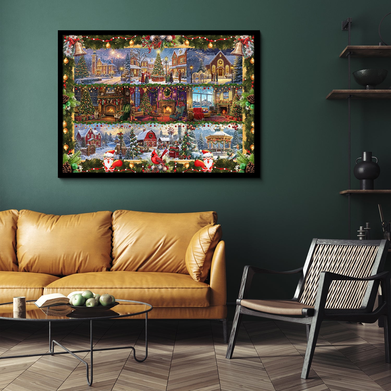 Weihnachtsfreude Collage Puzzle 1000 Stücke