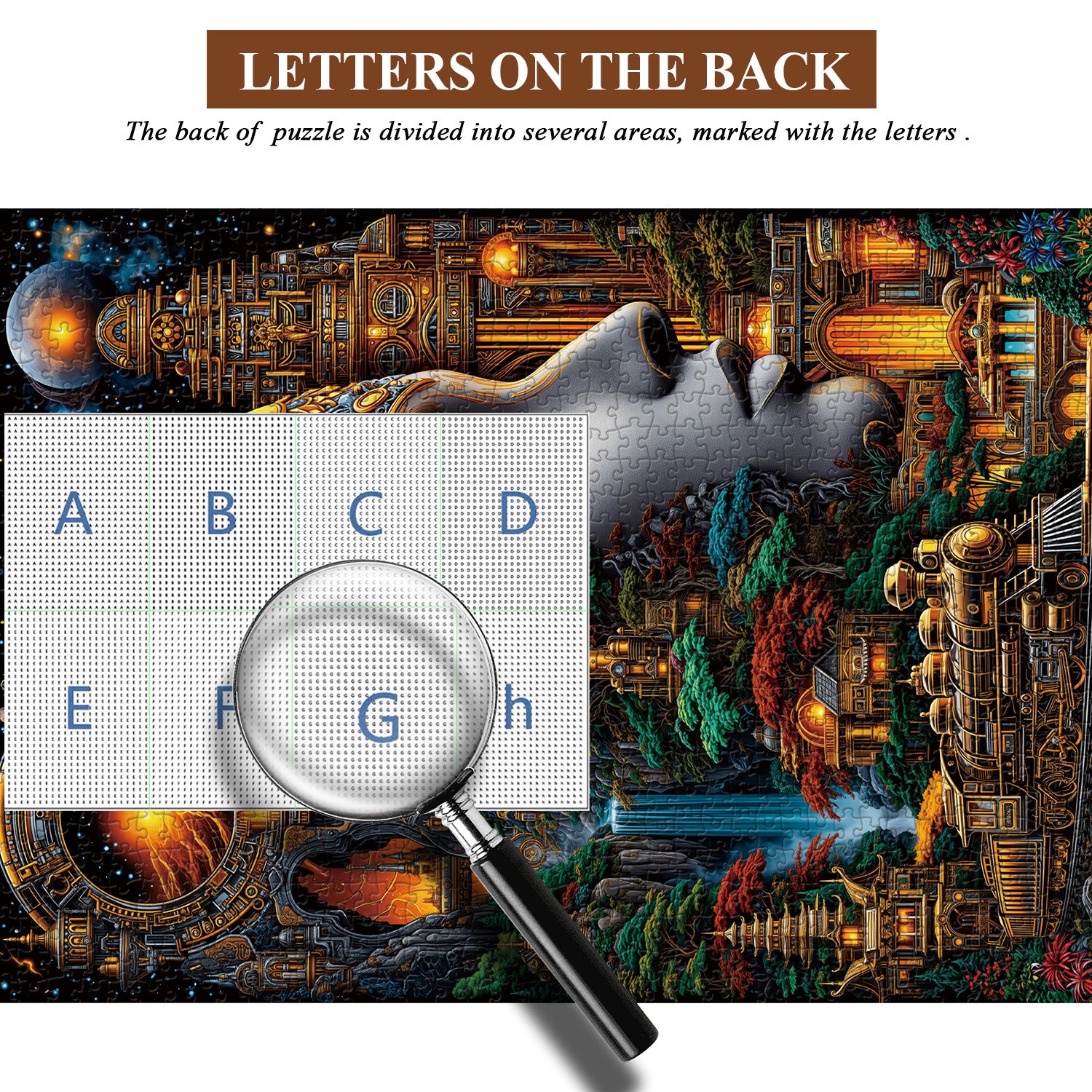 Traumlandschaftsstadt-Puzzle 1000 Teile